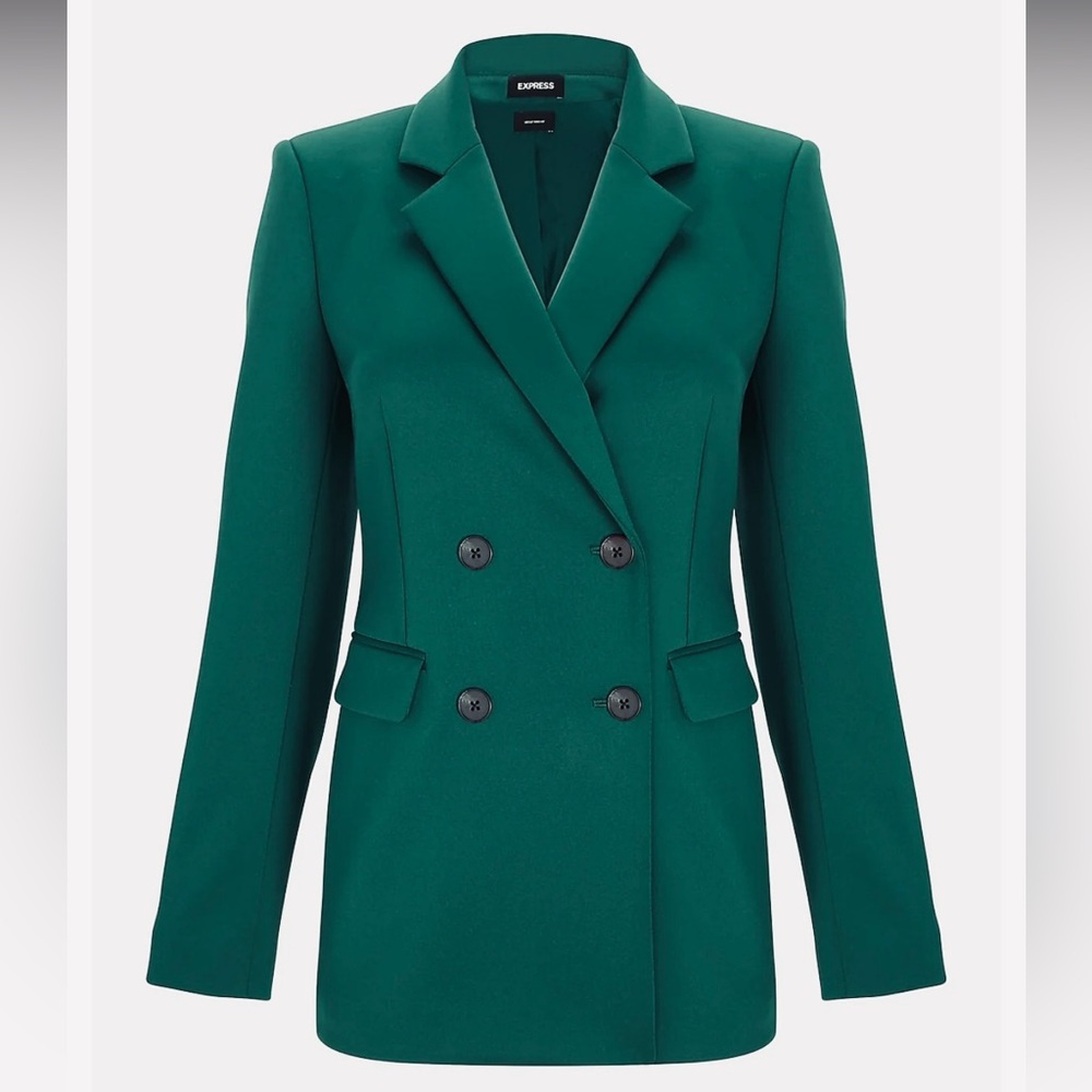 NWT Express Supersoft Double Knit Double Breasted Blazer